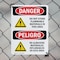 Signmission Do Not Store Flammable Materials Bilingual Danger Sign, Plastic, 10in W x 14in L, 2PK OS-2PACK-DS-P-1014-VS-1174 - alternate 4
